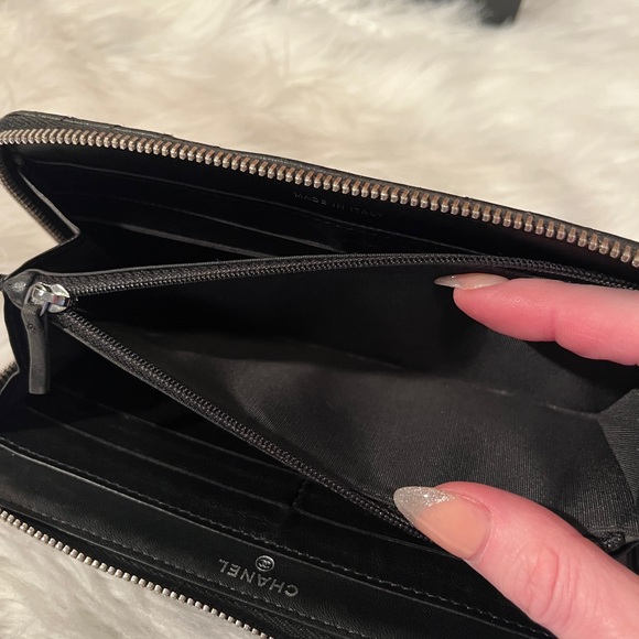 Chanel Full Zip Quilted Leather Long Wallet - Picture 12 of 13